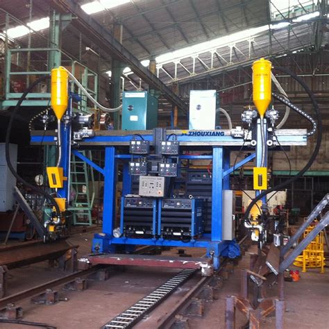 H Beam Gantry Welding Machine Box H Beam Pre Engineering Fabrication