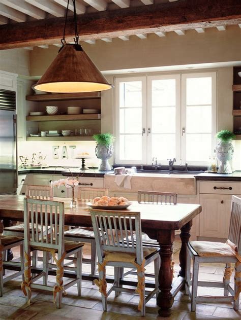 Counter Height Farm Table | Houzz