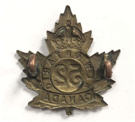 Canada 52nd New Ontario Bn CEF WW1 Cap Badge