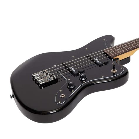 Badger Short Scale Offset Bass Guitar Black