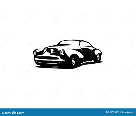 1949 Mercury Coupe Car Vector Logo Best For Badges Emblems