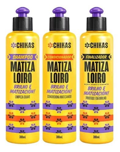 Kit Chikas Matiza Loiro Protetor T Rmico Para Cabelos Loiros Frete Gr Tis