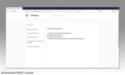 Instagram Account Löschen Oder Deaktiveren Am Pc Via App Connect
