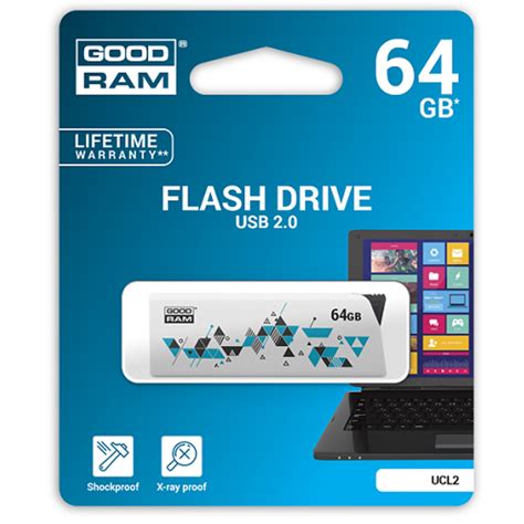 Флэш память USB GoodRAM UCL2 0640W0R11 64GB USB 2 0 UCL2 White Retail