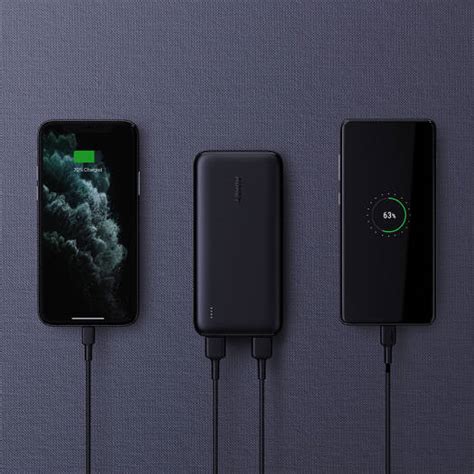 Aukey Slim 10000mah Ultra Thin Power Bank Power Output 12w High Speed Charging Certified