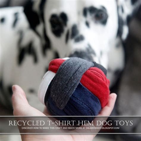 Recycled T-Shirt Hem DIY Dog Toys - Dalmatian DIY | Jouet, Chien, Animaux