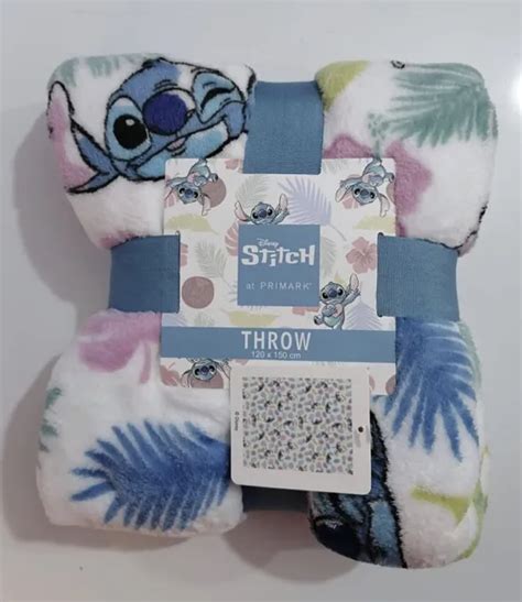 Disney Lilo Stitch Angel Fluffy Bed Sofa Throw Super Soft Fleece