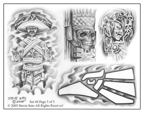 Steve Soto Tattoo Flash Aztec Tattoo Designs Aztec Tattoo Aztec