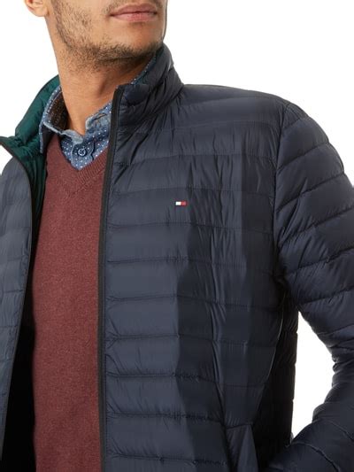 Tommy Hilfiger Light Daunenjacke Mit Stehkragen Marineblau Online Kaufen