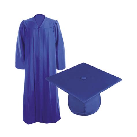 Set Royal Blue Caps And Gowns