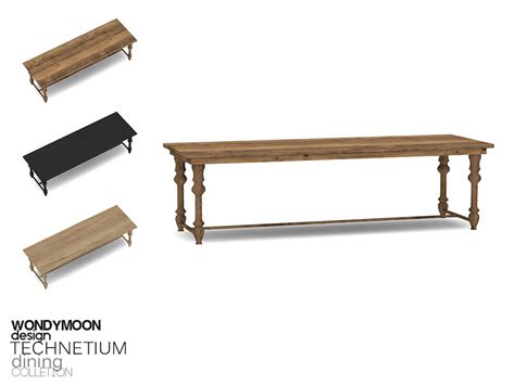 The Sims 4 Custom Content Bench Dining Bdacopper