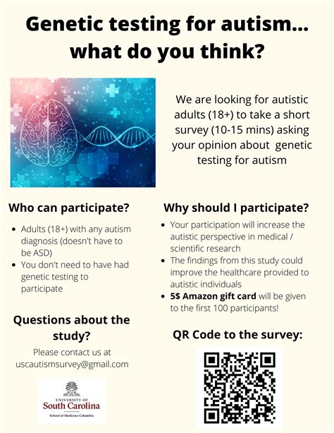 Do you have an opinion about genetic testing for autism? We’d love to