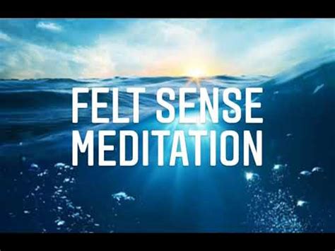 Felt Sense Meditation Youtube