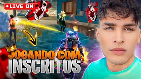 Free Fire Ao Vivo Rumo Ao Elite Meus Inscritos No Free Fire