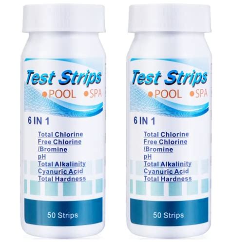 Supercheck 6 Way Spa Test Strips For Hot Tub 7 Parameters 50 Count