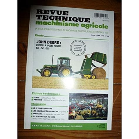 Amazon Fr Rtma Revue Technique Machinisme Tracteur Agricole John