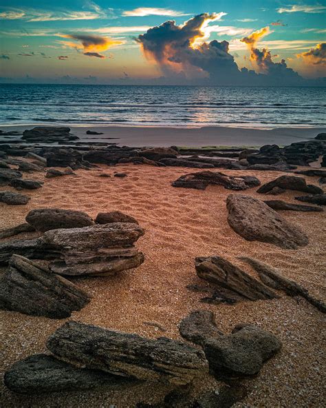 Coquina Rocks Beach Sunrise Photograph By Danny Mongosa Fine Art America