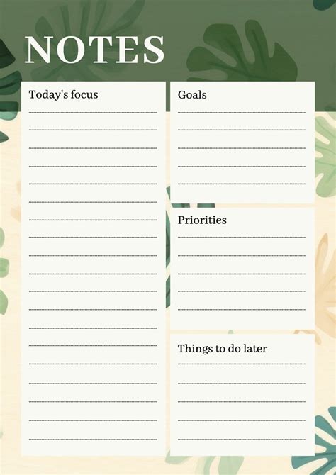 Notes planner template | Premium Editable Template - rawpixel