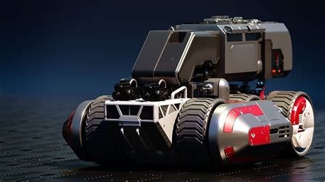 Monster Truck Sci Fi Wheel D Model Cgtrader