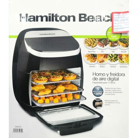 Horno Y Freidora De Aire Digital Hamilton Beach Litros Precio San