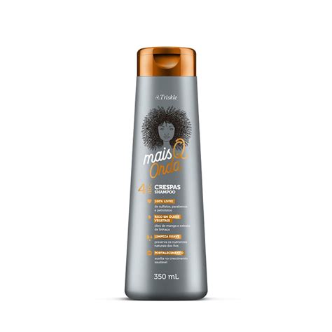 Shampoo Triskle 350ml Mais Q Onda Crespas CAPILAR Shampoo Cacheados