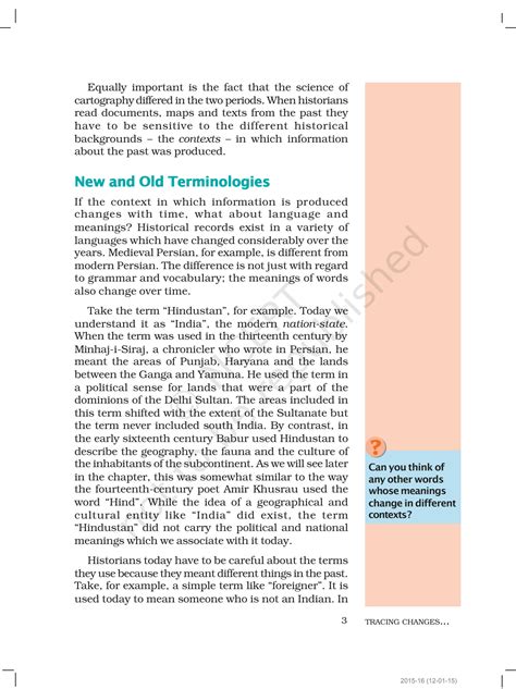 SOLUTION NCERT HISTORY CLASS 7th Chapter 1 Tracing Changes Through A