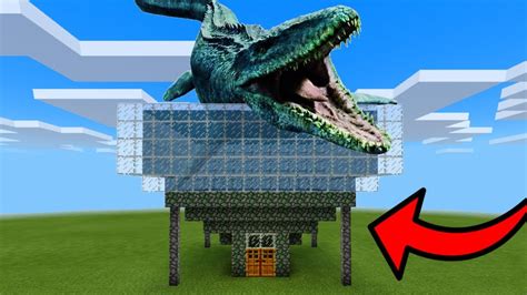 Mcpe How To Live Inside A Mosasaurus Farm Youtube