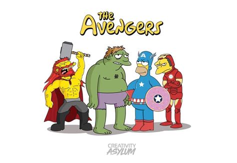 The Avengers, The Simpsons | Simpsons characters, Simpsons art ...