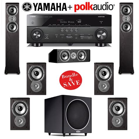 Polk Audio TSi 300 7 1 Home Theater Speaker System With Yamaha AVENTAGE