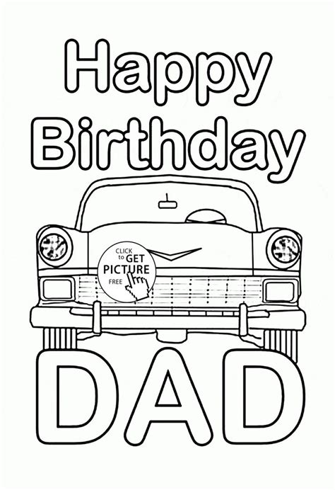 Happy Birthday Papa Coloring Page Subeloa11