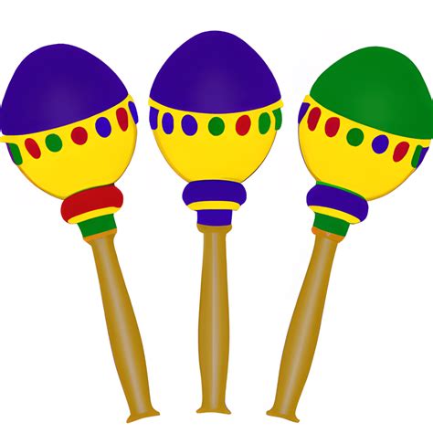 Mardi Gras Maracas Clipart · Creative Fabrica