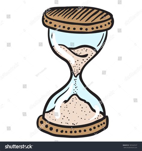 Hourglass Cartoon Doodle Stock Vector 185342537 Shutterstock