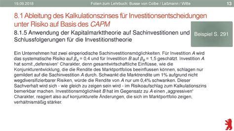 Investitionstheorie Und Investitionsrechnung Ppt Herunterladen