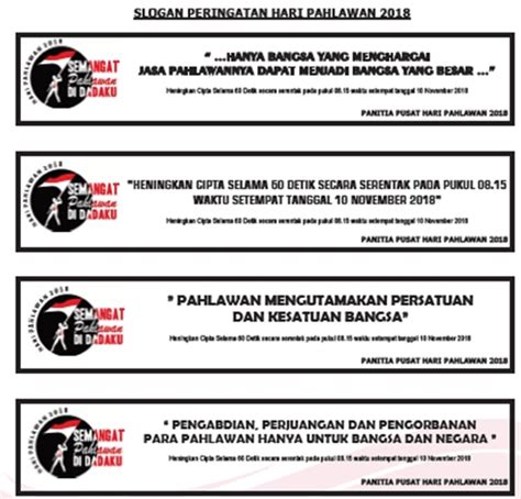 Tema Slogan Dan Hashtag Dan Logo Hari Pahlawan Ke 74 Tahun 2019