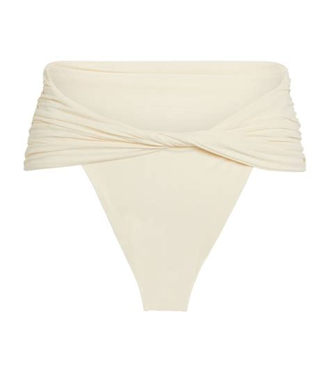 Womens Magda Butrym Ivory Twisted Bikini Bottoms Harrods Th