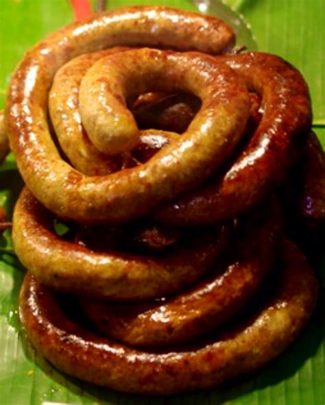 Sai Ua Is A Grilled Pork Sausage From Northern Thailand Sai Ua