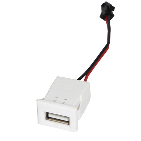 USB Female Power USB Charging Port Connector with Cable Terminals ...