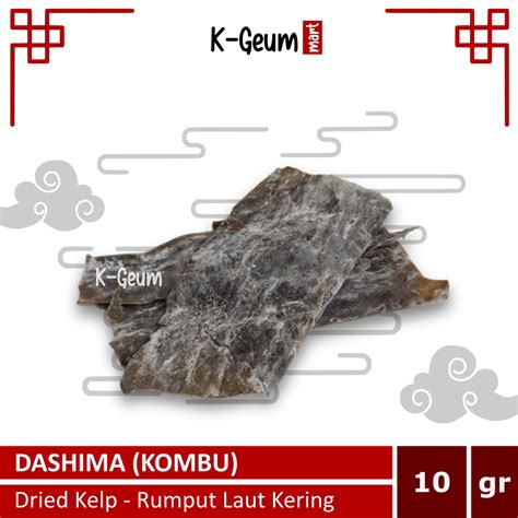 Jual Dashima Kombu Konbu Dried Kelp Seaweed Dashi Kaldu Rumput Laut