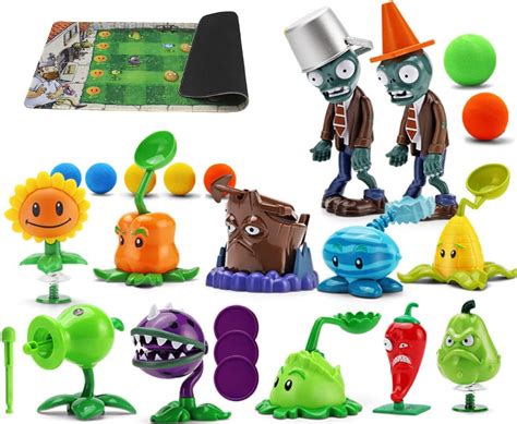 Plants Vs Zombies Toys Piezas Incluyendo Mapa De Batalla