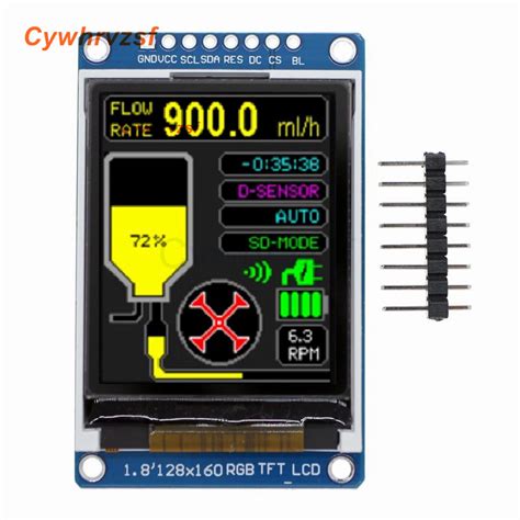 18 18 Inch 128160 Oled Display Module 8 Pin St7735 Rgb Tft Lcd