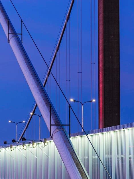 Premium Photo A Stunning Cable Stayed Bridge In Gothenburg Sweden At