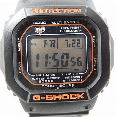 Casio Casio G Shock Radio Solar Clock Black Black Gw M5610r Used