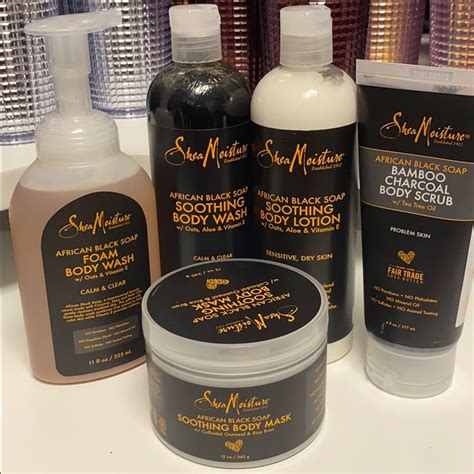 Shea Moisture African Black Soap Bath Care Set