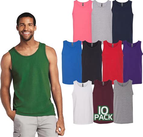 Gildan 5200 Mens Tank Top 1 10 Pack Create Multipack Color Set