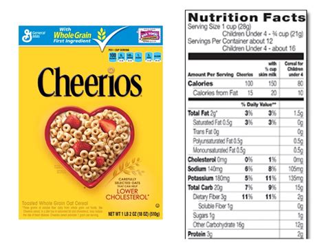 Cheerios Nutrition Facts Label | Besto Blog