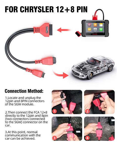 Fca Adapter Cable For Chrysler Fiat Sgw For Scanners