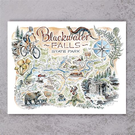 Blackwater Falls Map – thosewhobloom