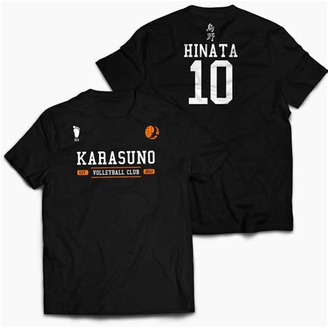 Haikyuu Karasuno T Shirt Cosplay Hinata Tsukishima Kageyama Short