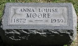 Anna Louise Ackers Moore Memorial Find A Grave