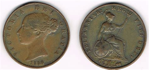 Großbritannien 1 2 Penny 1858 Great Britain Victoria half penny like